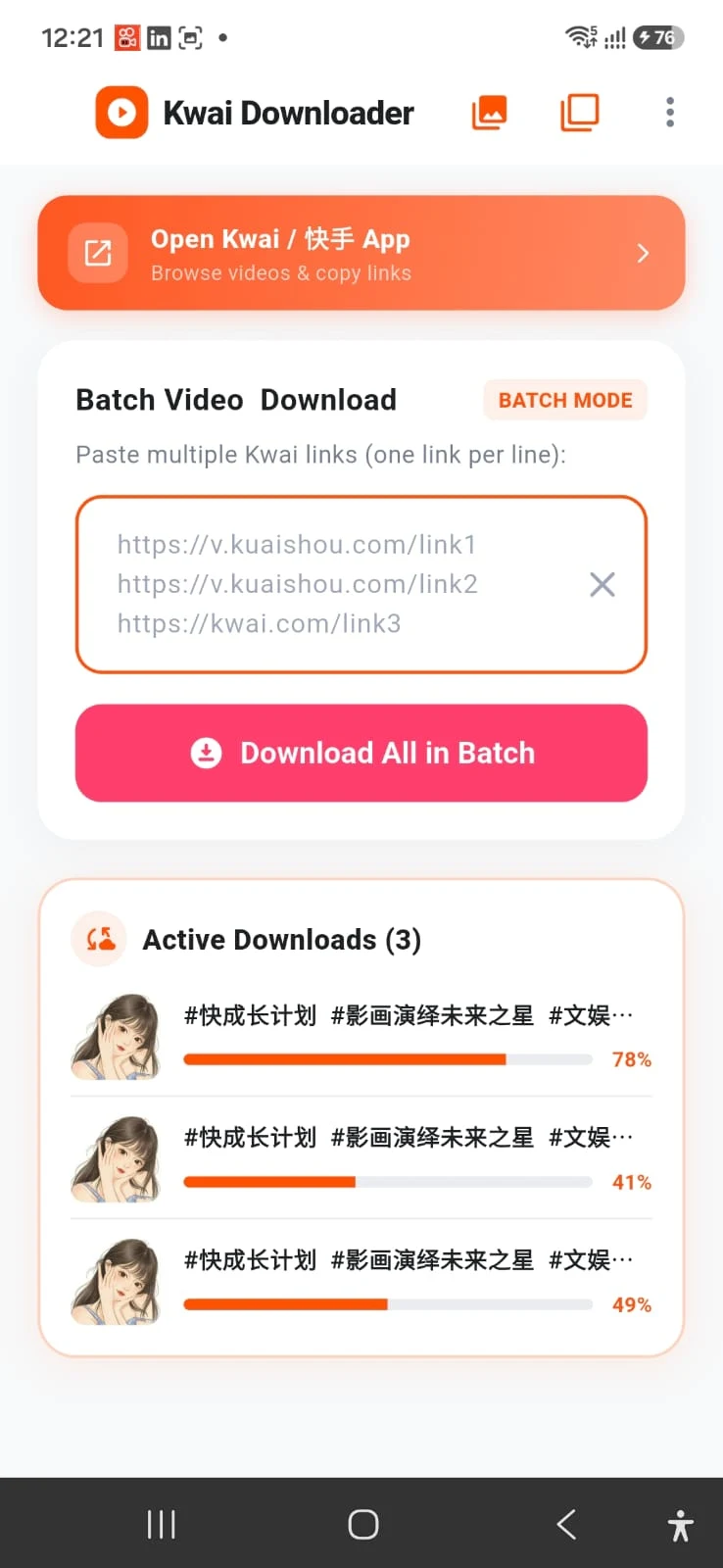 Kwai Video Downloader:For Kwai screenshot